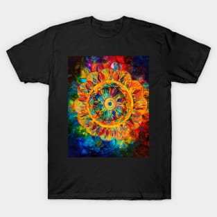 Captivating Intricacy: Delving into the Details of Abstract Mandala T-Shirt